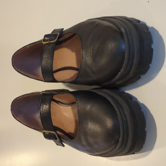 Madewell Black Leather Mary Jane Flats - Picture 6 of 8